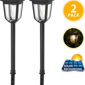Aigostar LED Tuinverlichting  - Buitenverlichting - 2 stuks - Zwart