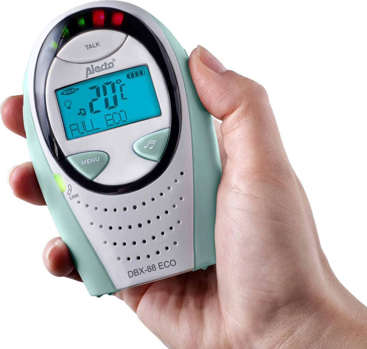 Alecto DBX-88MT - DECT Babyfoon met Display - Mintgroen - Afbeelding 4