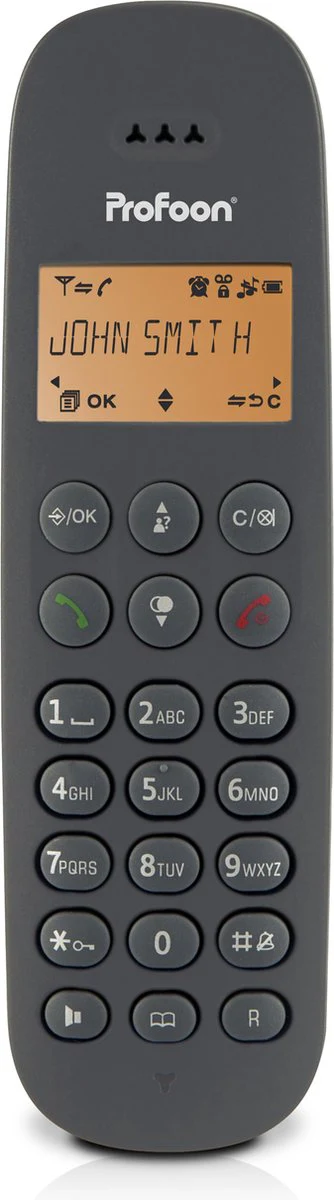 Huistelefoon senioren - Senioren telefoon - Vaste lijn - Zwart - Profoon PDX600 • - Afbeelding 8