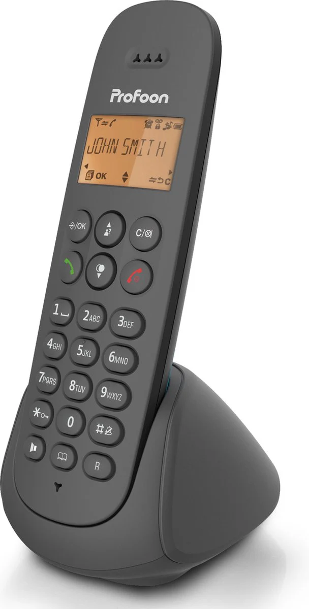 Huistelefoon senioren - Senioren telefoon - Vaste lijn - Zwart - Profoon PDX600 • - Afbeelding 4
