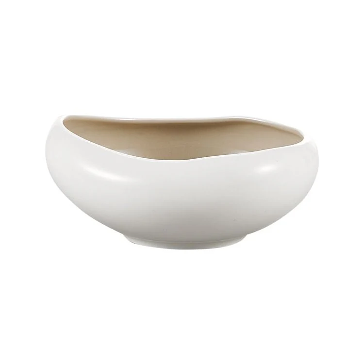 Bricard Barles - Porseleinen Dinner Set - Serviesset - 25-delig - 6-Persoons - Wit/Taupe - Japandi - Afbeelding 3