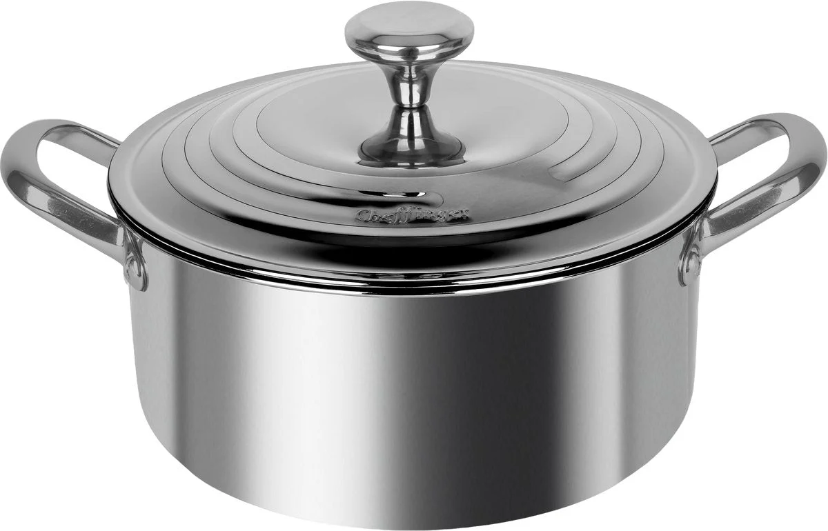 Cheffinger Braadpan - 28cm - RVS - Zilver - 6 Liter - Afbeelding 2