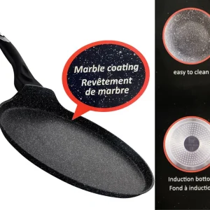 Cheffinger Crêpe- en Pannenkoekenpan - 32cm - Zwart - Inductie - Pizza Pan
