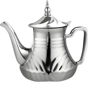 Cheffinger Theepot Zilver - 1 Liter - Turkse & Marokkaanse Theepotten