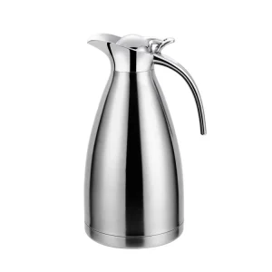 Cheffinger Thermoskan 2 Liter Zilver - RVS Inox - Themosfles - Isoleerkan