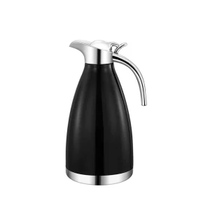 Cheffinger Thermoskan 2 Liter Zwart - RVS Inox - Themosfles - Isoleerkan