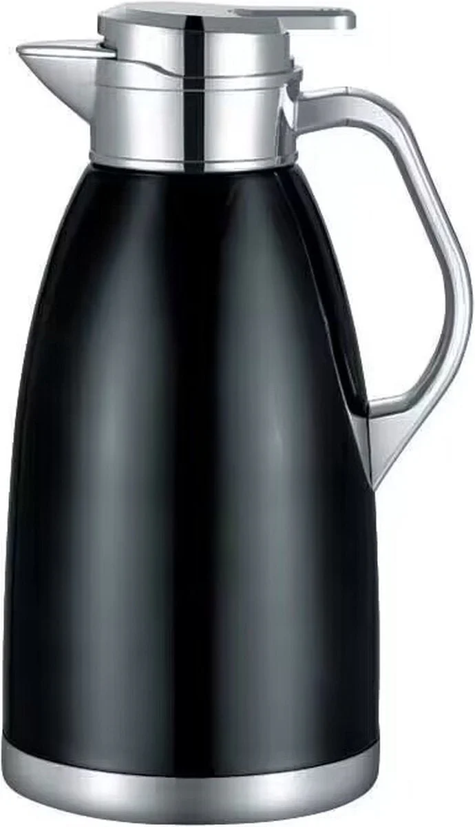 Cheffinger Thermoskan 2.3 Liter - Zwart - RVS Inox - Themosfles - Afbeelding 3