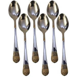 Kadirelli Theelepels - 12-delig - Zilver/Goud - Theelepel
