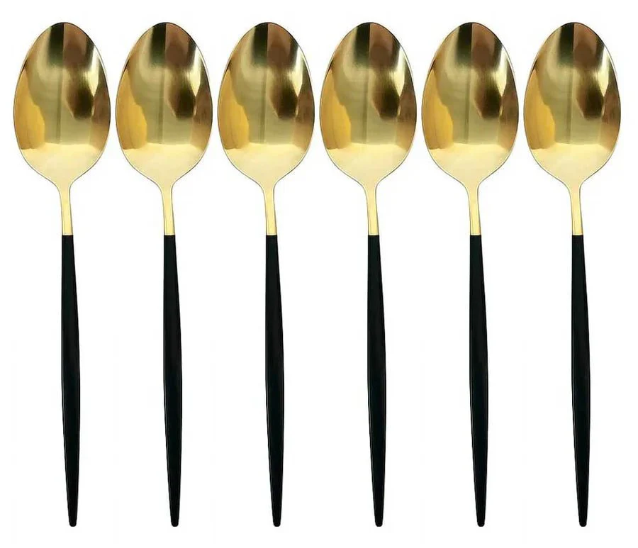 Kadirelli Theelepels - 12-delig - Goud/Zwart - Theelepel - Afbeelding 2