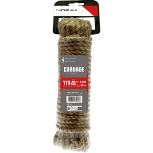 NORAIL Touw jute natuur 6mm, 10 meter